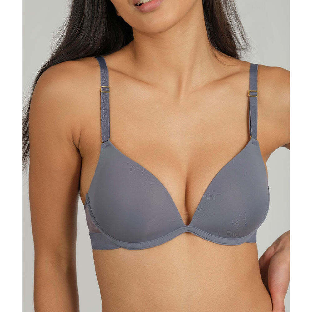 LIVELY The Deep V No-Wire Push-Up: Smoke Size 34DD34DD / Smoke